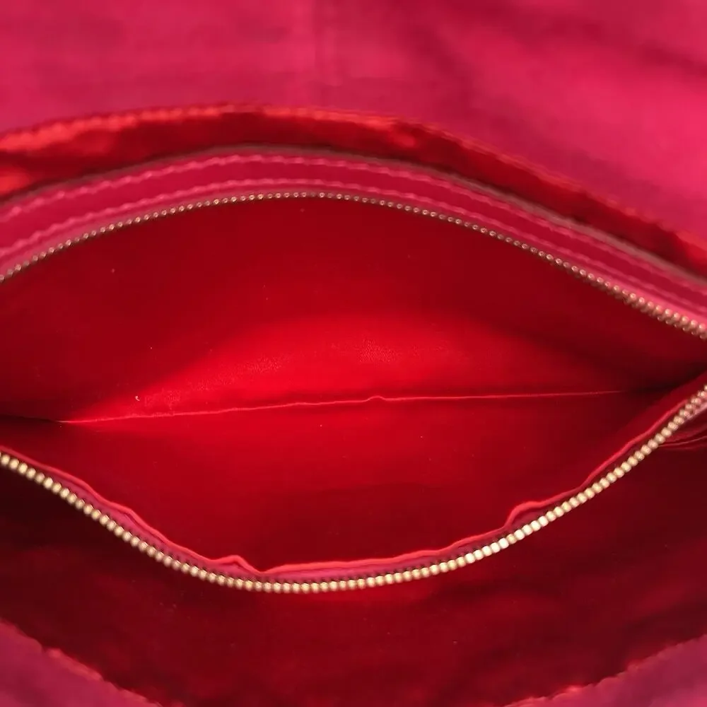 FENDI Mamma Baguette Pink Suede Gold Glitter Flap Shoulder Bag Purse - Picture 14 of 16